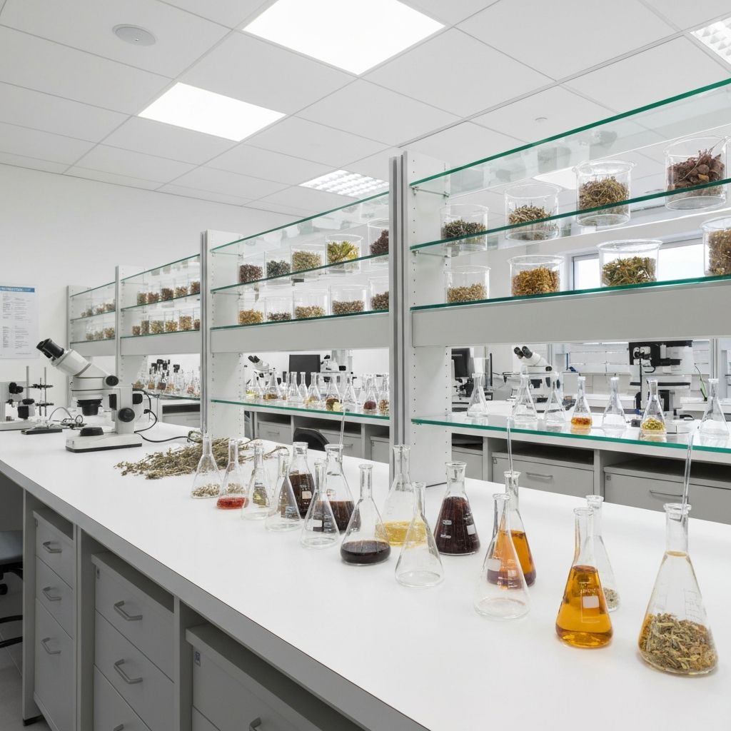 Moderne botanische Forschung und Labore